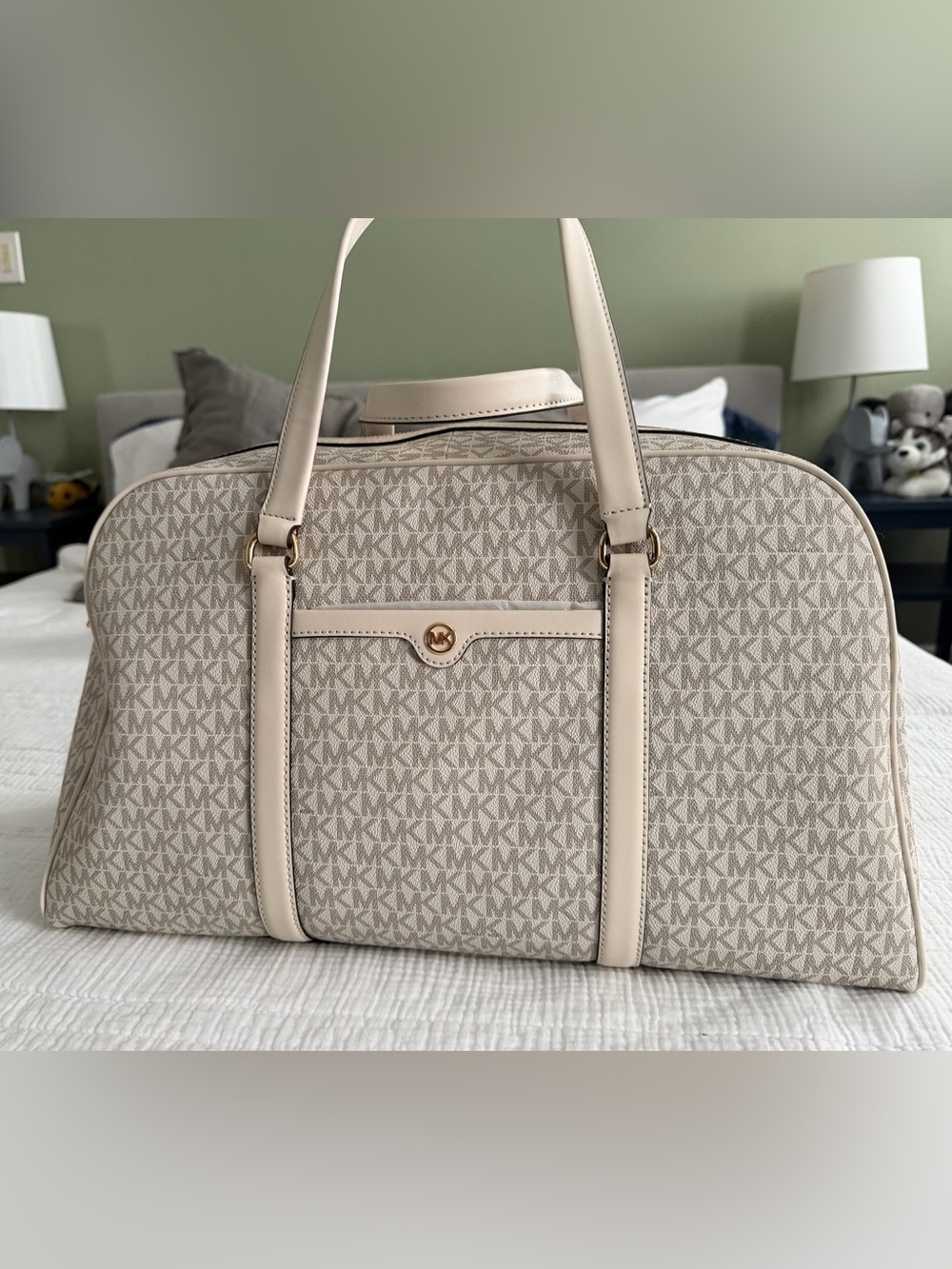 Michael Kors Jet Set Travel Extra-Large Signature Logo Weekender Bag